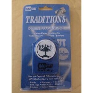 McGill Jewish Menorah Craft Paper Punch RARE